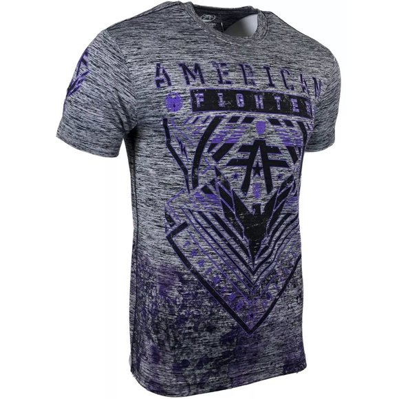 AMERICAN FIGHTER Men's T-Shirt WARDELL Gray Athlet - Picture 3 of 8